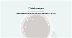 Desktop Screenshot of dtudoembalagens.com.br