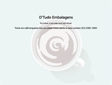 Tablet Screenshot of dtudoembalagens.com.br